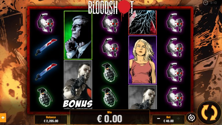 игровой автомат Bloodshot по комиксам Valiant